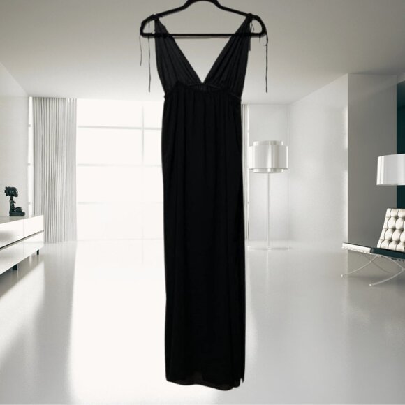 NWT Superdown Revolve Natasha High Slit Maxi Dress Small Tie Strap Evening Gown - Picture 4 of 12